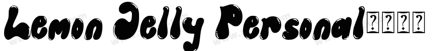 Lemon Jelly Personal字体转换